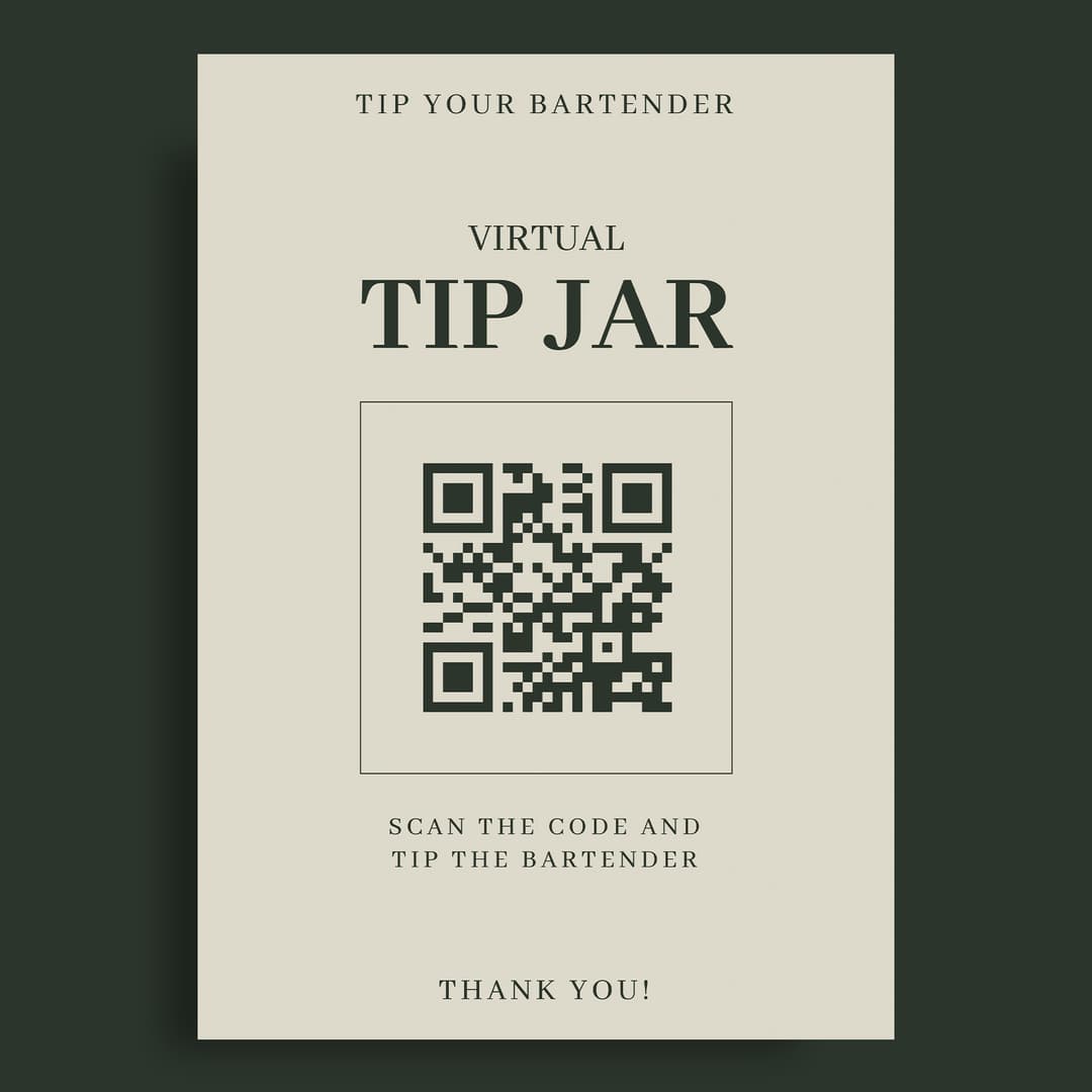 전단지에 사용된 QR 코드 예시 - QR code on a flyer example